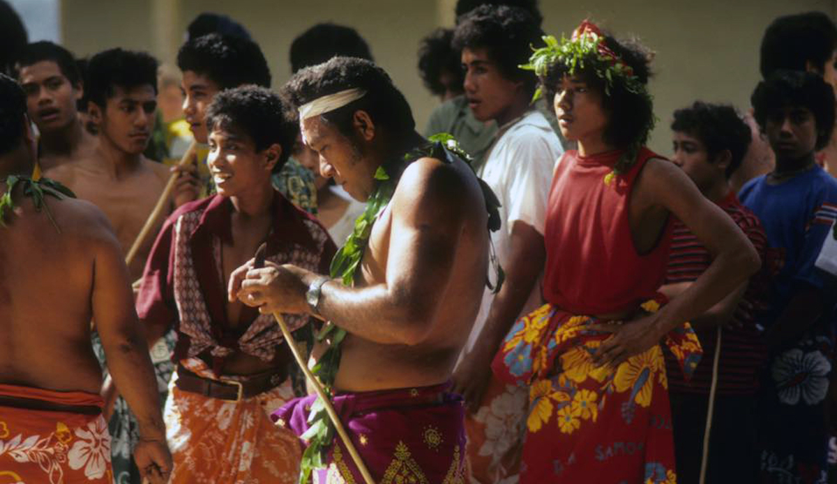 Samoan celebration at Matafao Elementary where John taught. Photo: John Ritter