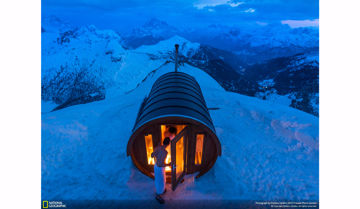 Sauna in the Sky. Photo: Stefano Zardini
