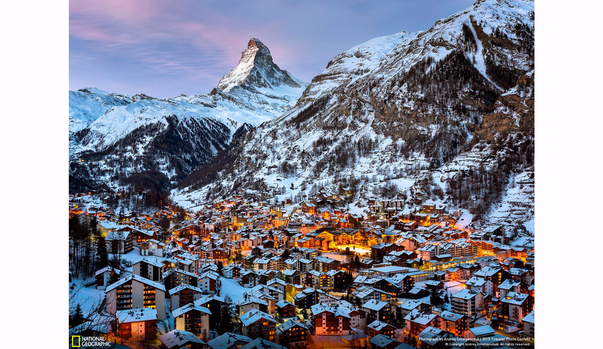 Zermatt and Matterhorn in the Morning. Photo: Andrey Omelyanchuk