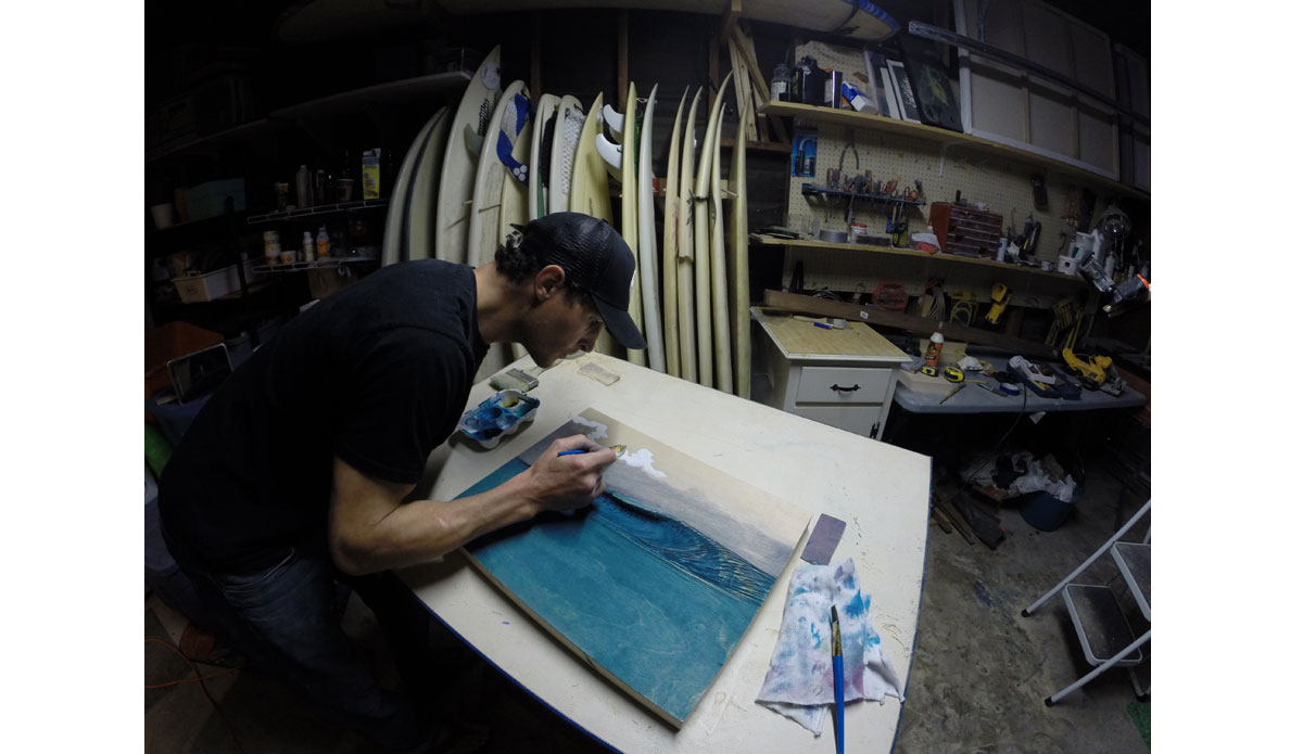 Me making one of my recent pieces. Image: Nathan Ledyard