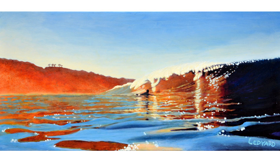 Blacks Gold. 20\" x 40\" acrylic on canvas. Image: Nathan Ledyard