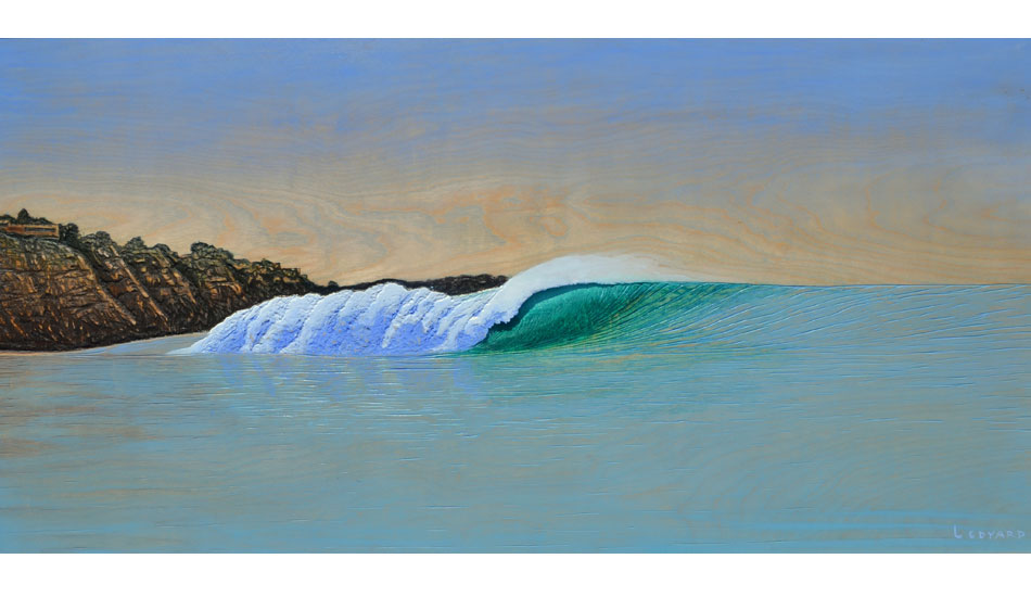 Blacks. 48\" x 24\" acrylic on carved wood. Image: Nathan Ledyard