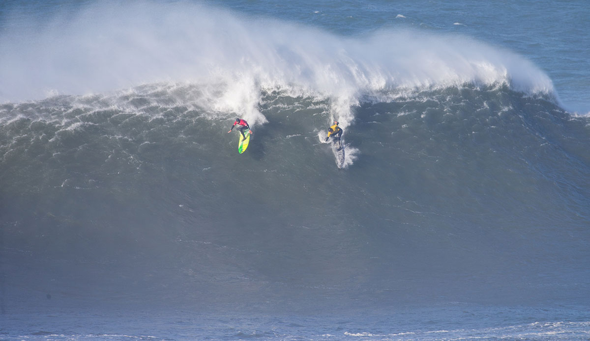 Alex Botelho (PRT) and Jamie Mitchell (AUS). Photo: WSL