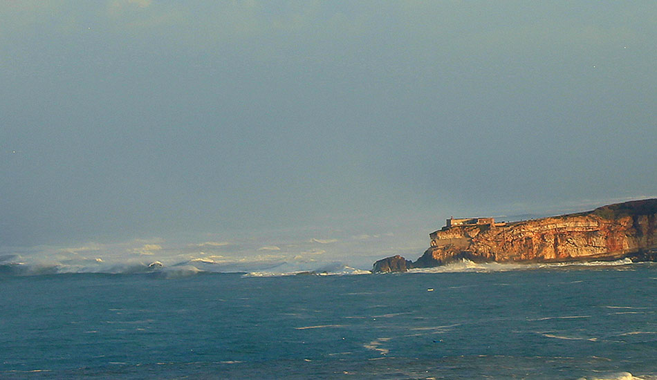  The canyon waves at Nazaré\'s surfing kingdom. Photo: <a href=\"https://www.theinertia.com/author/jose-pinto/\">Jose Pinto</a>