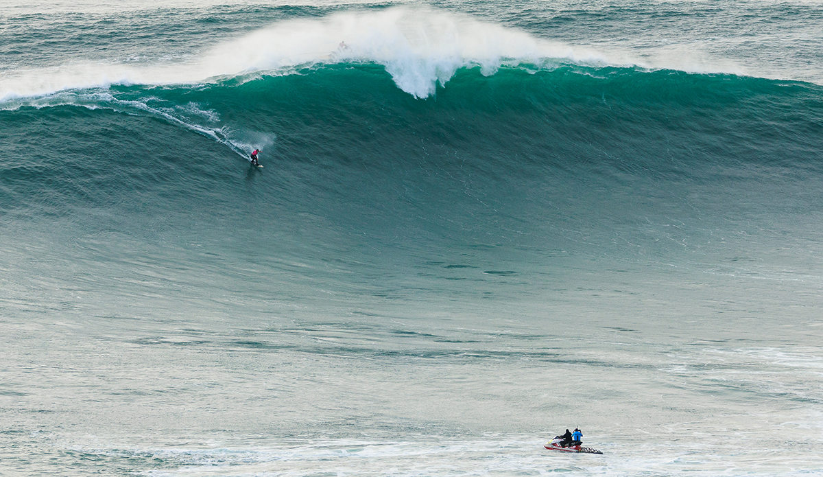 Will Skudin on a bigger wave than most he\'d find at home in New York. 