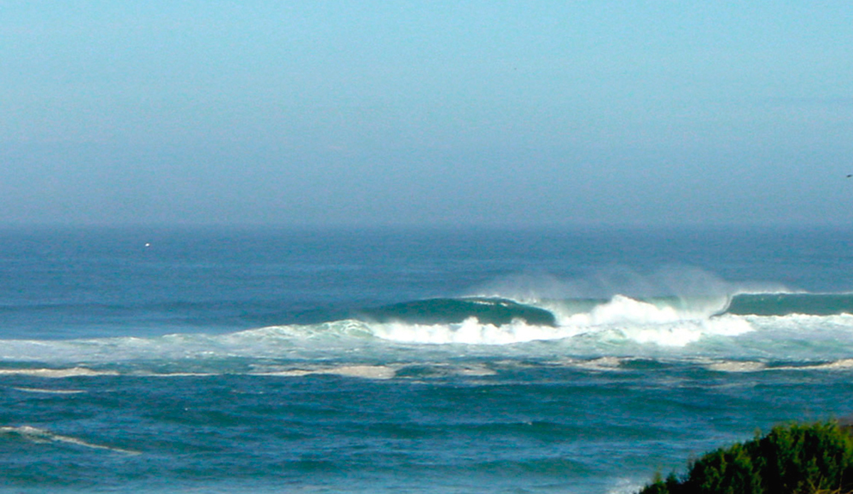 The same spot as in photo 1, but the second day was a bit bigger and hollower, didn’t make it out of many – but stacks of long stand up barrels were to be had. Photo: Troy Roennfeldt