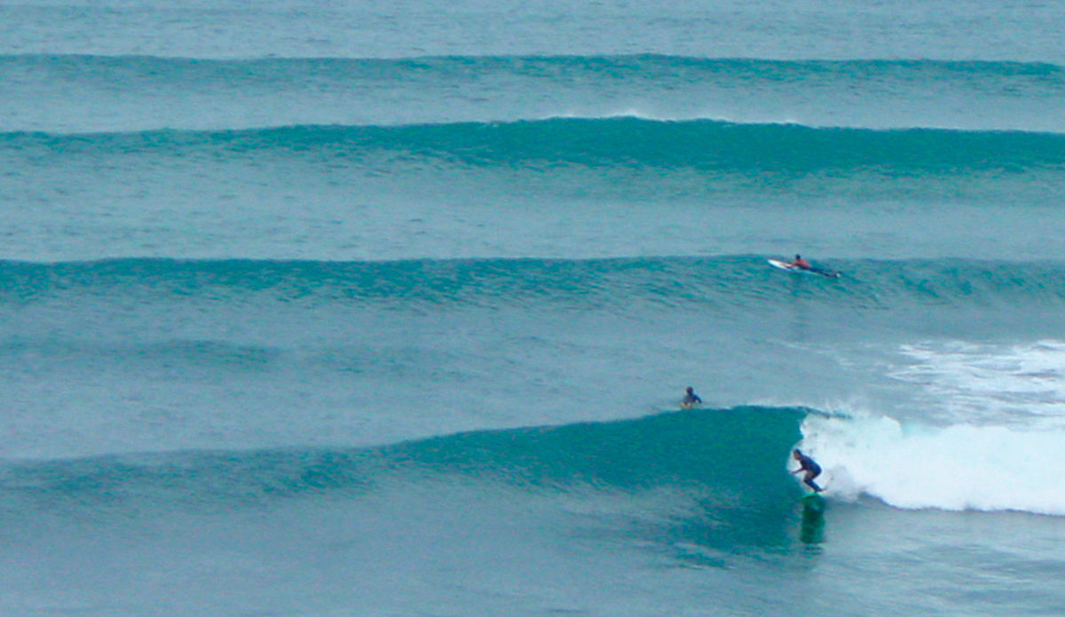 This spot is in the south west of Portugal, we surfed it for three days and only saw two other guys in the whole time. Very cruisy spot. Photo: Troy Roennfeldt