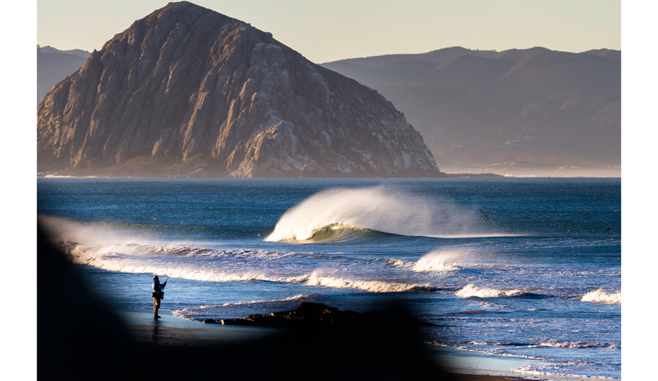 As the east winds howl and the sun peaks, the fisherman finds his catch of the day. Central Coast. Photo:<a href=\"https://www.colinnearman.com\">Colin Nearman</a>