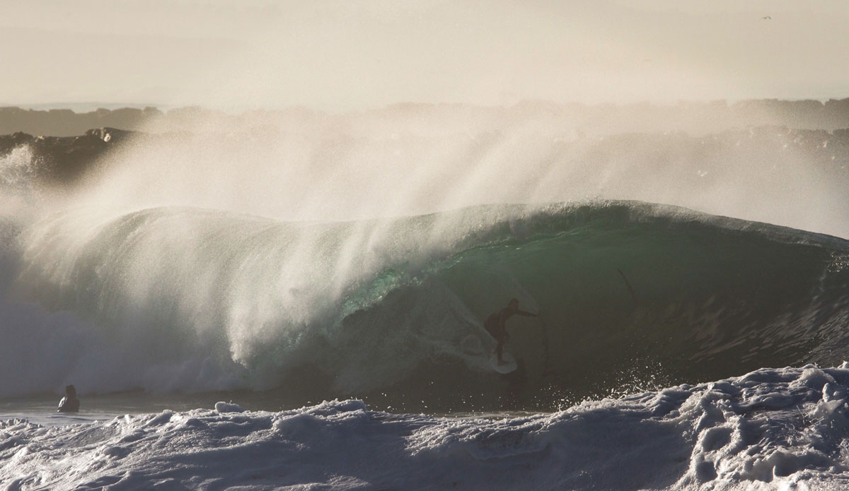 : The day California met Pipeline.  Photo: <a href=\"https://www.colinnearman.com/\">Colin Nearman</a>
