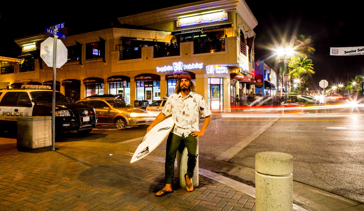 Timmy Reyes on Main St. Huntington Beach @ 11p.m.