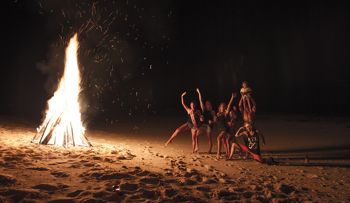 Birthday bonfire. Photo: Jason Kenworthy