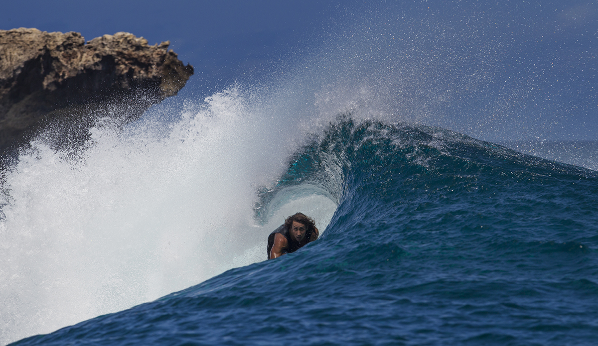 Rob Kelly ducking for cover. Photo: Jason Kenworthy