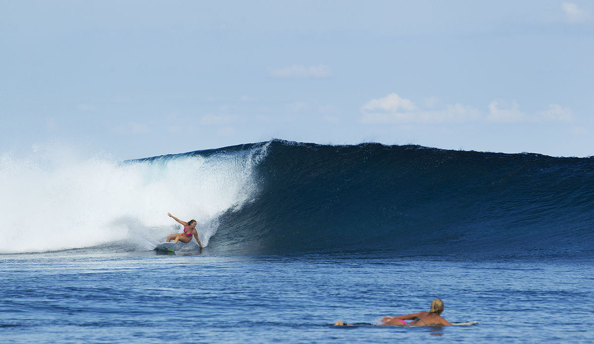 Paige Alms is much more than a big wave charger. Photo: Jason Kenworthy