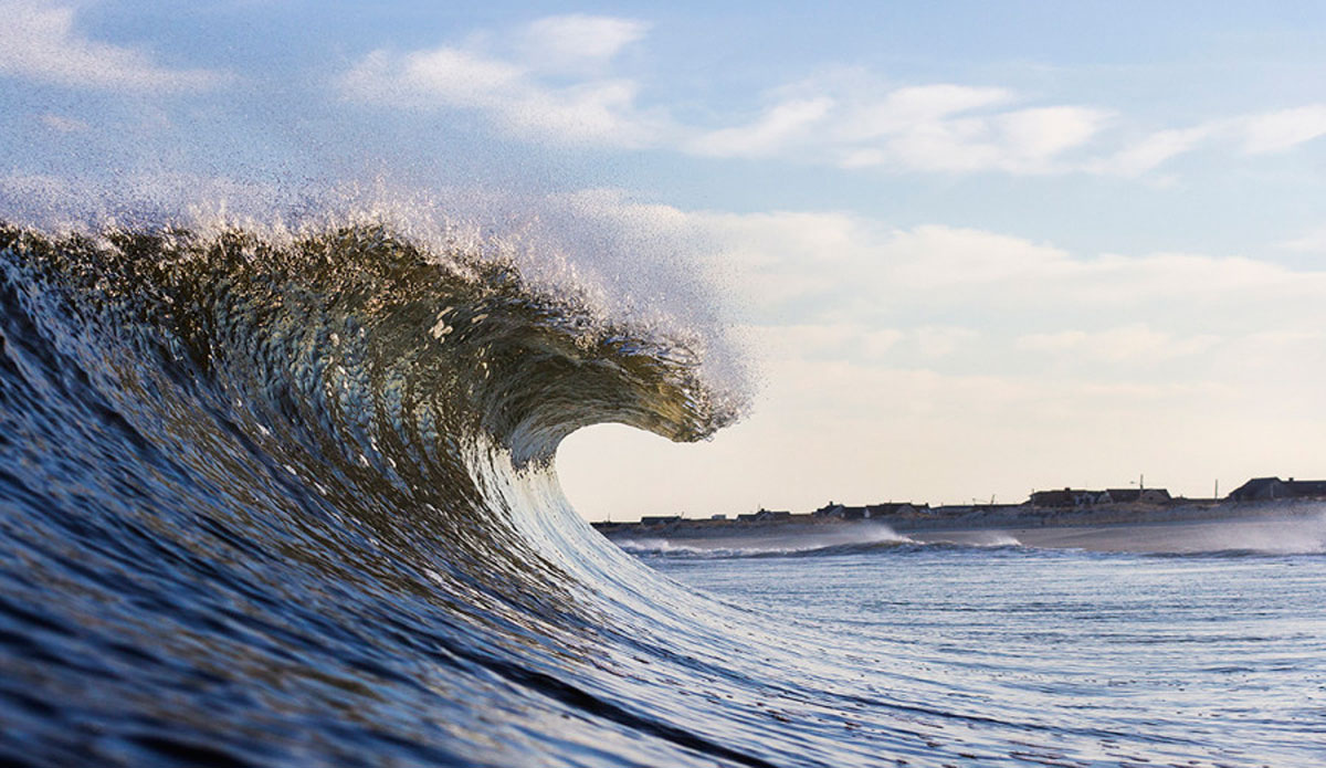 All of my friends were surfed out by sunset so I swam out and shot empties up my street. Photo: <a href=\"https://www.davenilsenphotography.com/\">David Nilsen</a>