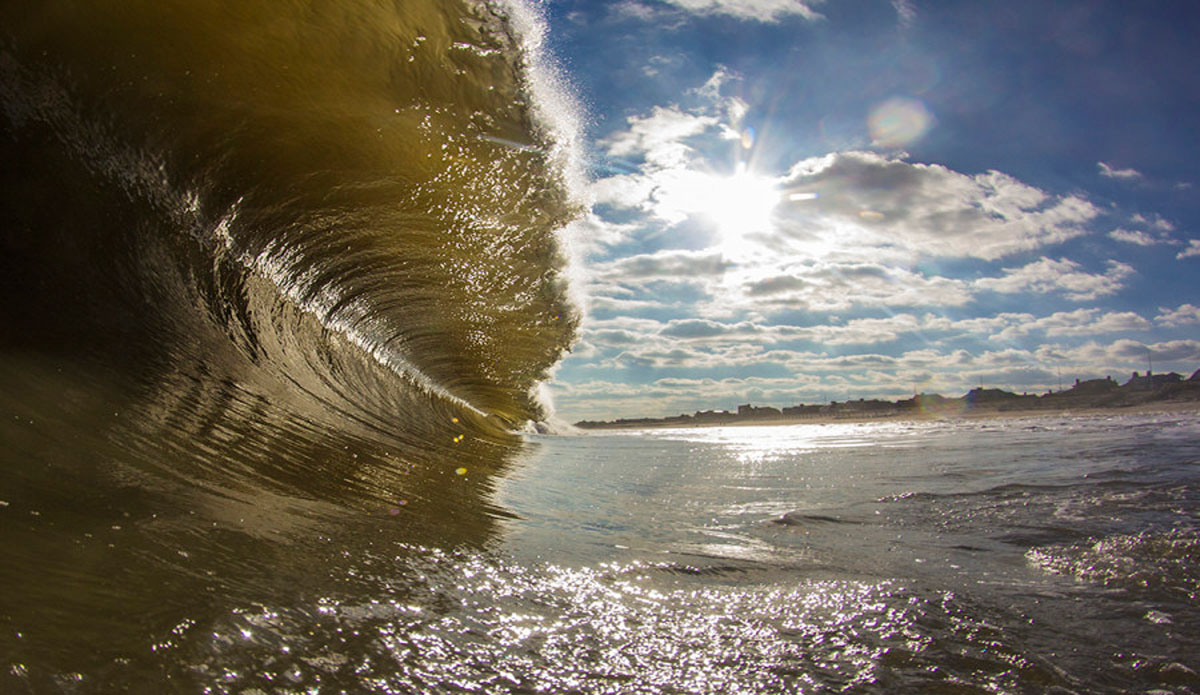 The sun glare really brings out how long this closeout was.  What you can\'t tell is that this was taken in January and the water was freezing. Photo: <a href=\"https://www.davenilsenphotography.com/\">David Nilsen</a>