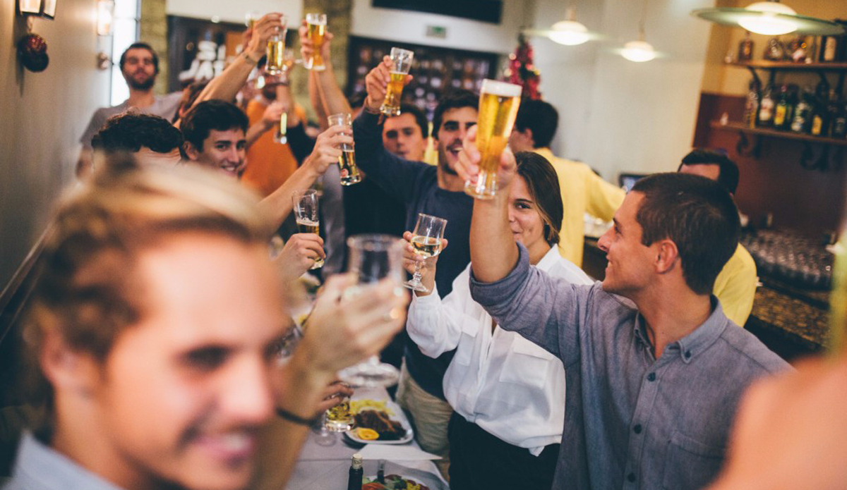 With family and friends. Photo:  Lennart Ritscher