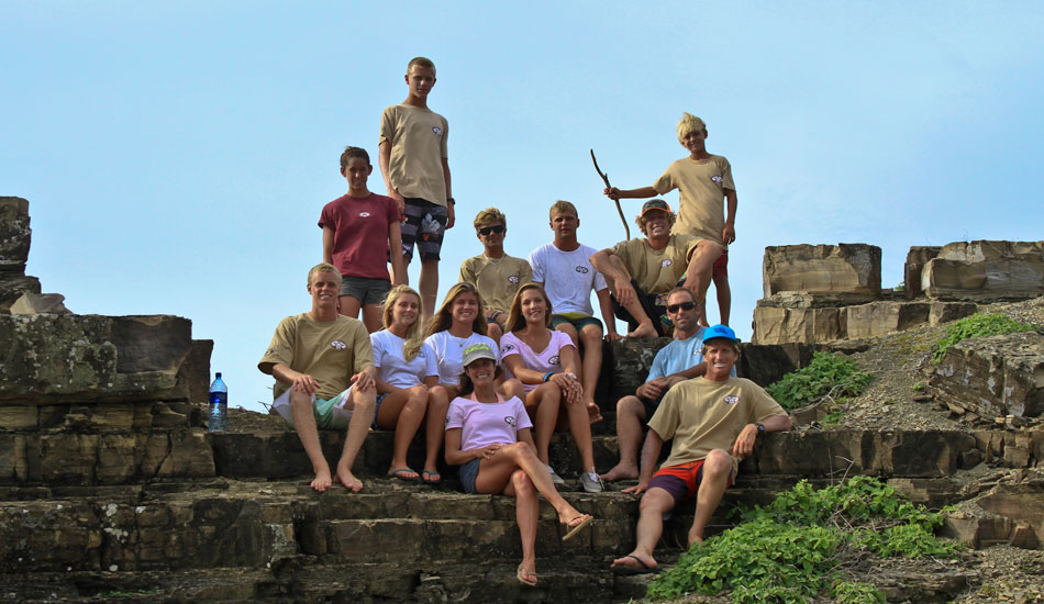 2011 Allstar Team
From top to bottom - Sam Dugan, Savannah Bradley, Daniel Glen, Patrick Nichols, Bradley Rose, Luke Gordon, Corey Howell, Chelsea Gresham, Kayla Durden, Niki Viesins, Pat Emmery, Anna Barrend, Chuck Barrend. Photo: <a href=\"https://www.moondoggiesurfer.com/\" target=_blank>Josh Jacoby</a>.