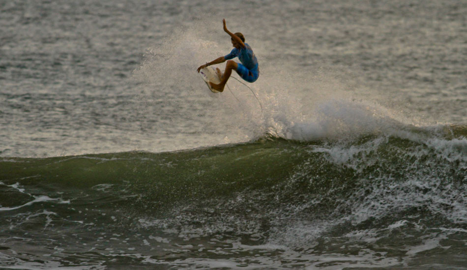 Daniel Glen. He spent most of his time in the air. Photo: <a href=\"https://www.moondoggiesurfer.com/\" target=_blank>Josh Jacoby</a>.