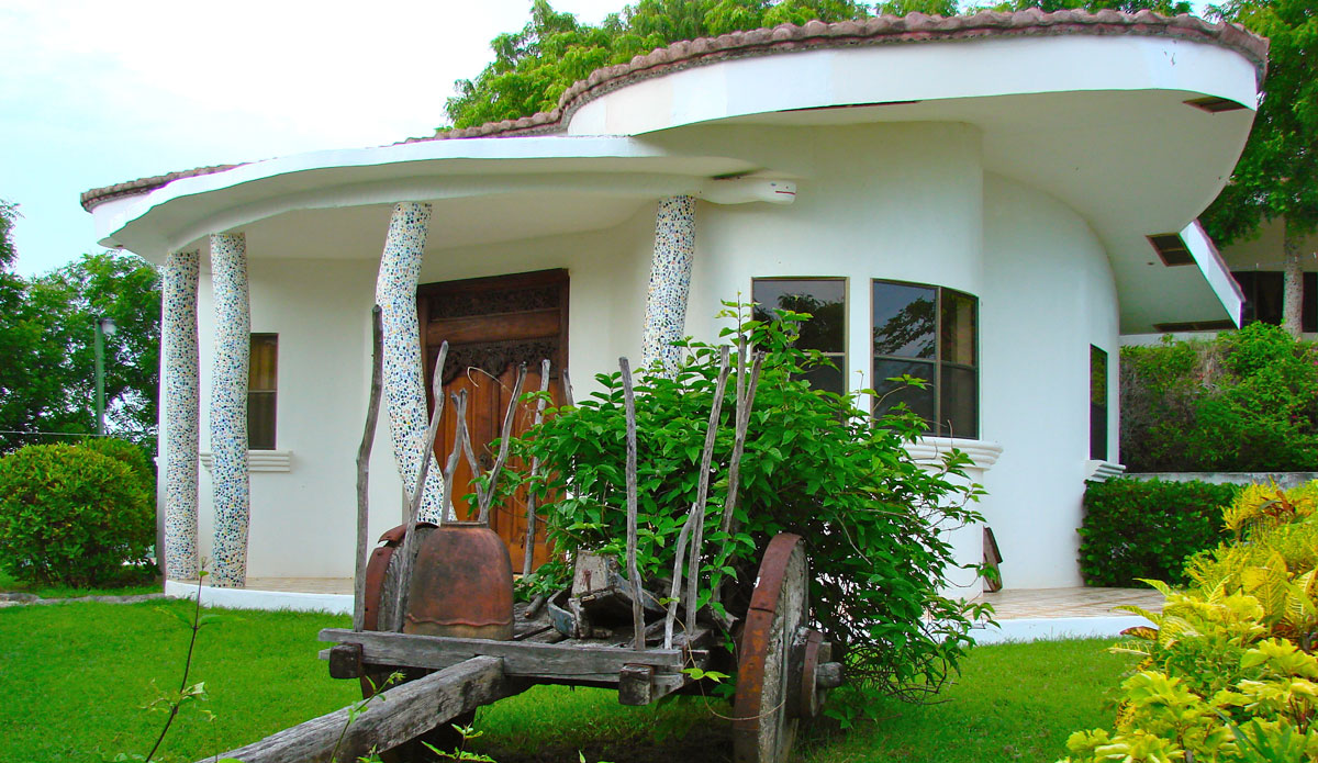 Two Brothers resort was built using local materials and local craftsmen. 