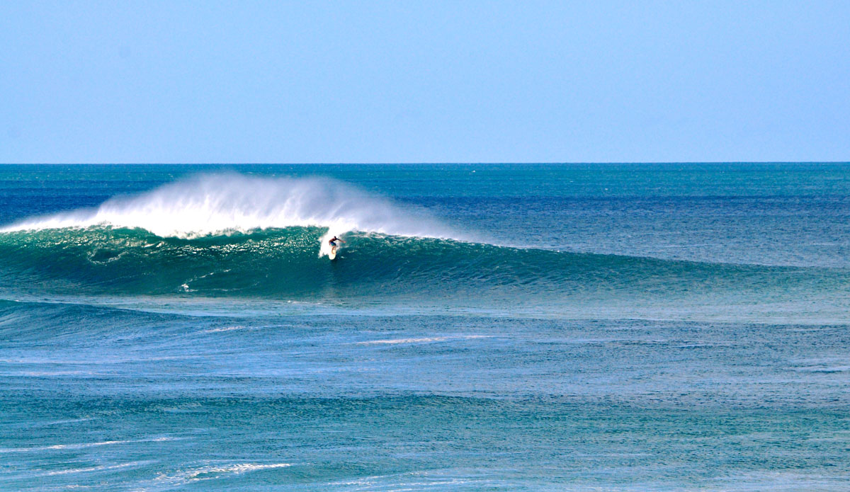 Outer reefs trip up open ocean bombs.