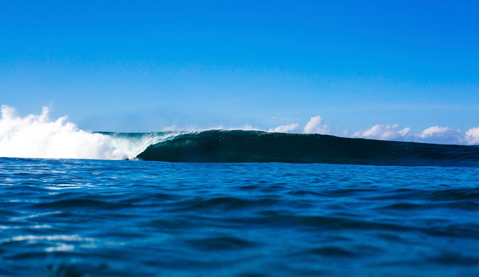 Somewhere in the Indian Ocean lies this perfect, empty left. Photo: <a href=\"http://www.nickliotta.com\">Nick Liotta</a>