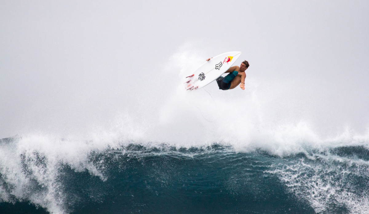 Ian again, adding to his frequent flyer miles even though he\'s at home. Photo: <a href=\"https://www.nickricca.com\">Nicks Ricca</a>