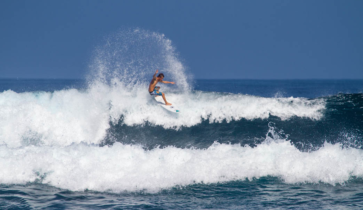 Another classic example of the Milkman performing. Chaz is a power surfer and these go hand-in-hand with his style. Photo: <a href=\"https://www.nickricca.com\">Nicks Ricca</a>