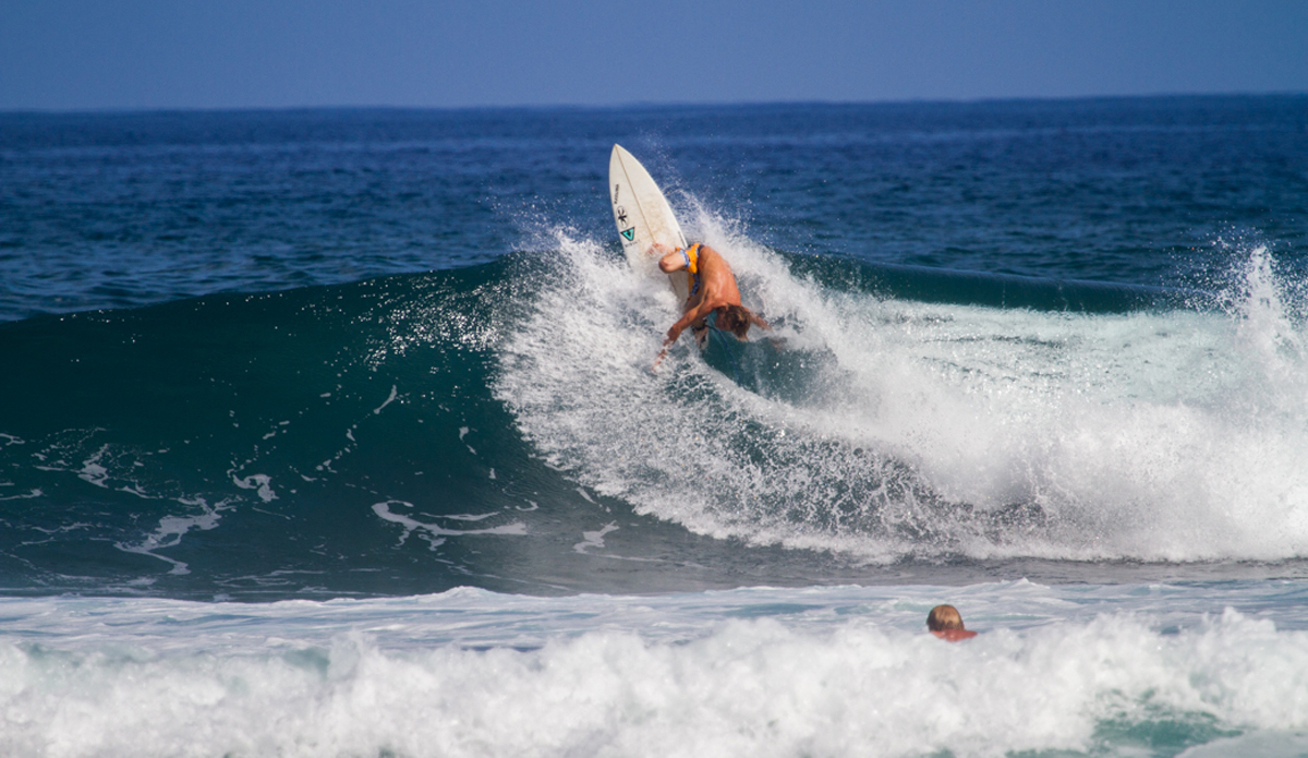 Chaz about to unload some power in the pocket. This is exactly where you want to be. Photo: <a href=\"https://www.nickricca.com\">Nicks Ricca</a>