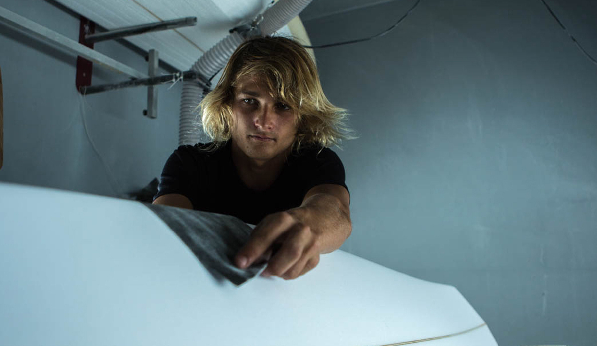 Attention to detail is necessary. Every stroke of the sandpaper is calculated and not one speck of foam is out of place. Photo: <a href=\"https://www.nickricca.com\">Nicks Ricca</a>