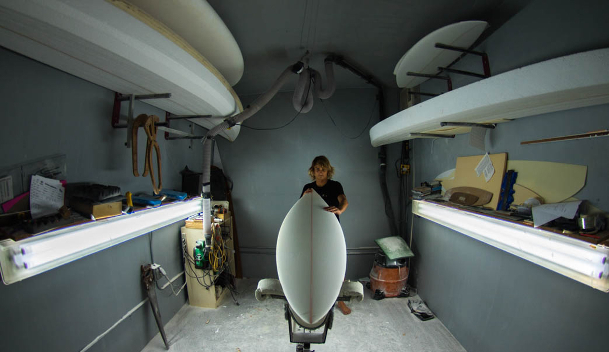 Chaz taking one last look before it\'s sent off to the glassing room. Photo: <a href=\"https://www.nickricca.com\">Nicks Ricca</a>