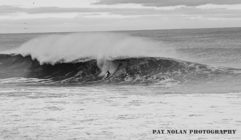 Sam Hammer on one of the biggest bomb’s of the day. Photo: <a href=\"https://www.flickr.com/photos/patnolan\" target=_blank>Pat Nolan</a>