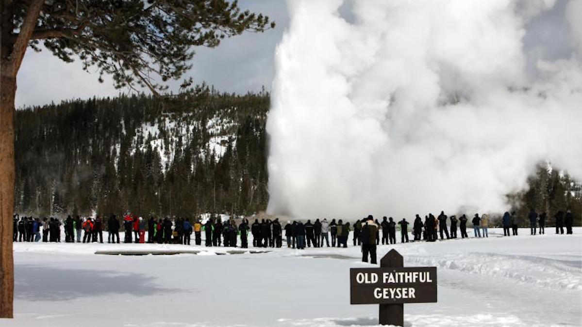 Old Faithful doing her thing. Photo: NPS