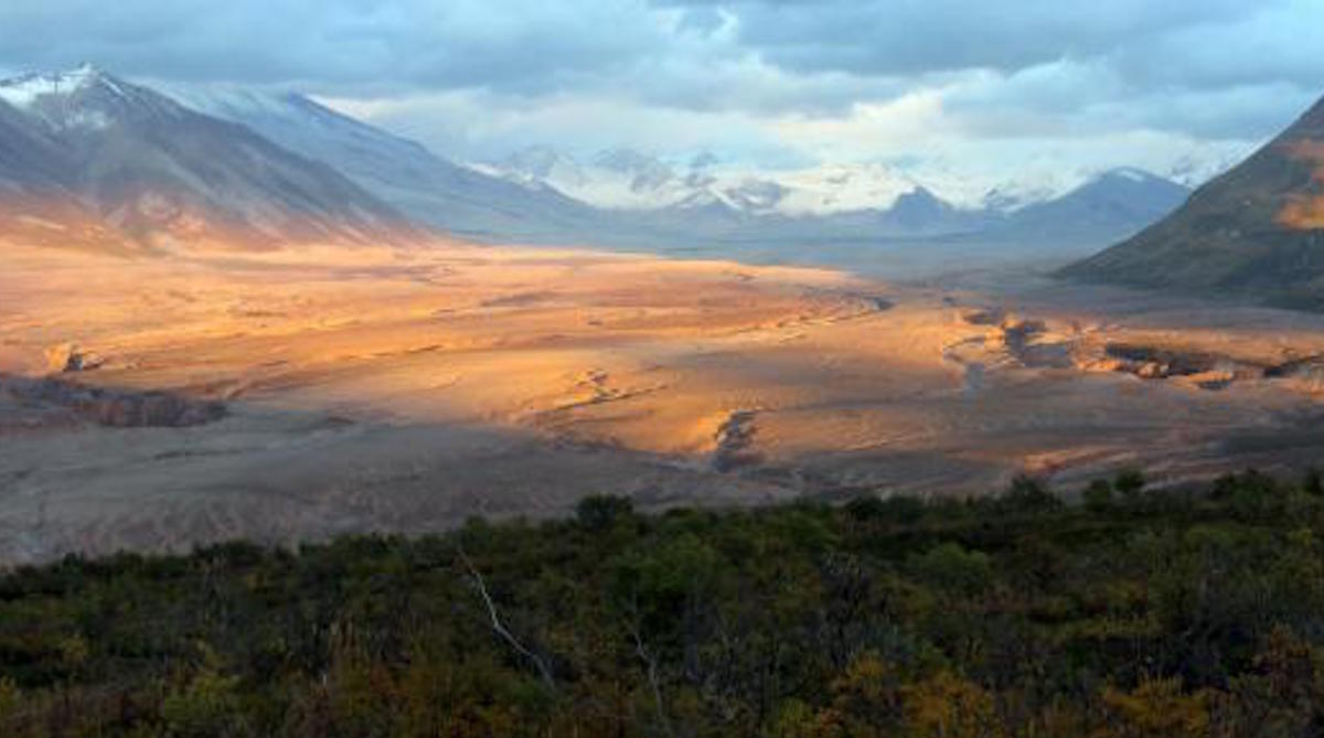 Valley of Ten Thousand Smokes at sunset. Photo: NPS