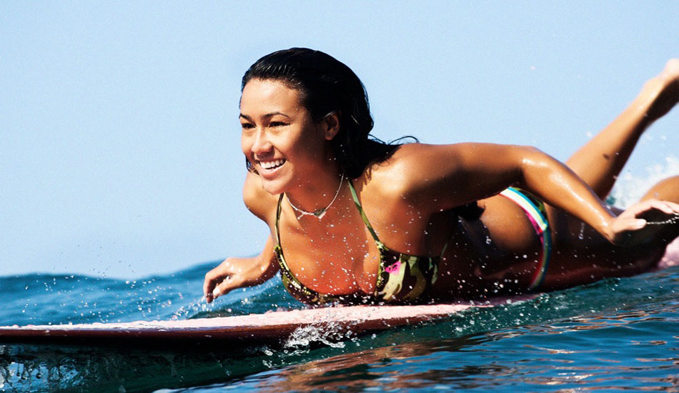 Crystal Dzigas is a beautiful Hawaiian girl who rides longboards really nicely. She is also the partner of Australian surfer Anthony Walsh. Photo: <a href=\"https://www.natesmithphoto.com/\" target=_blank>Nate Smth</a>