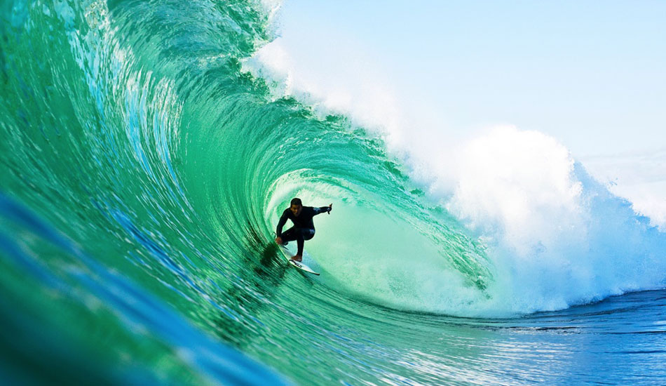 This is a good mate of mine Jay Quinn at Stradbroke island on a fairly solid day for there. It\'s not always like this and on this wave Jay actually hit dry sand after he went past me. Shot with a 50mm 1.4 lens as the normal fisheye lens i probably would of used for there.  Photo: <a href=\"https://www.natesmithphoto.com/\" target=_blank>Nate Smth</a>