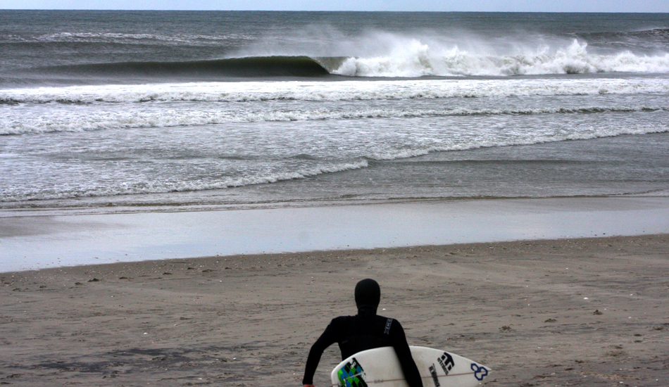 Joe Cheshire checking the Inlet. Image: Mickey McCarthy