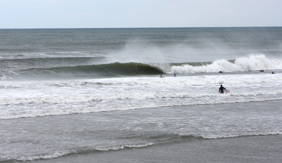 New Inlet paddle out. The paddle out could be a little tough sometimes, timing was everything. Image: Mickey McCarthy