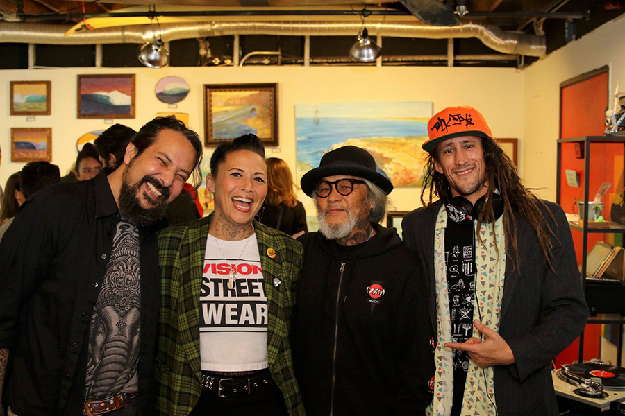 Left to right: Josh Paskowitz, Troy Nowell, Ivan \"Pops\" Hosoi , Jared Aufrichtig Photo: Jerry Jaramillo