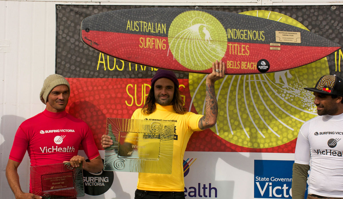 Otis Carey, the newst Australian Indigenous Surfing Champion. Photo: Liam Robertson / Nikon