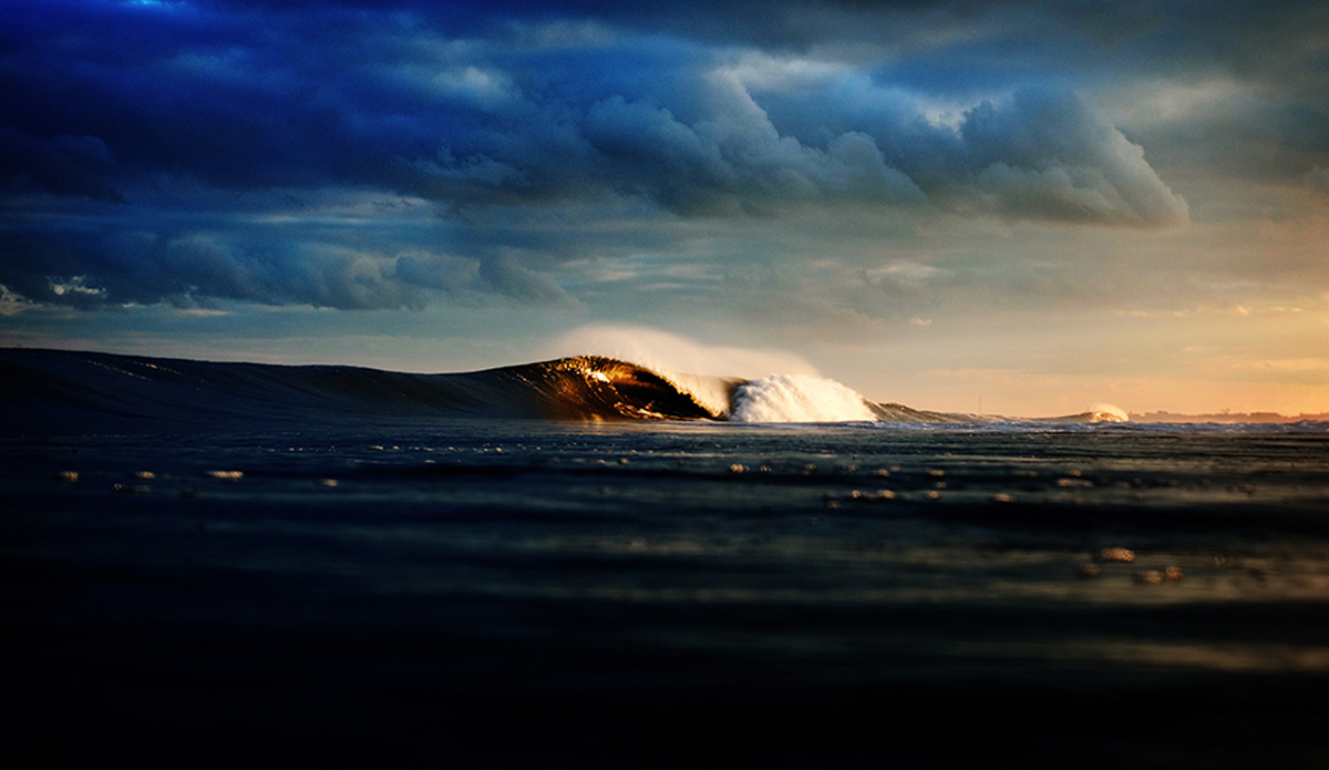 I named this image Jersey Moon Landing. I\'m not quite sure but that\'s what came out when I needed to give it a name. Do you feel the same way? I love the light that New Jersey gets. They get some serious current just like in NY and it can be a pain in the ass to swim there, especially with a 6/5/4 booties and gloves on. Photo: <a href=\"https://www.clarkography.com/\" target=_blank>Matt Clark</a>