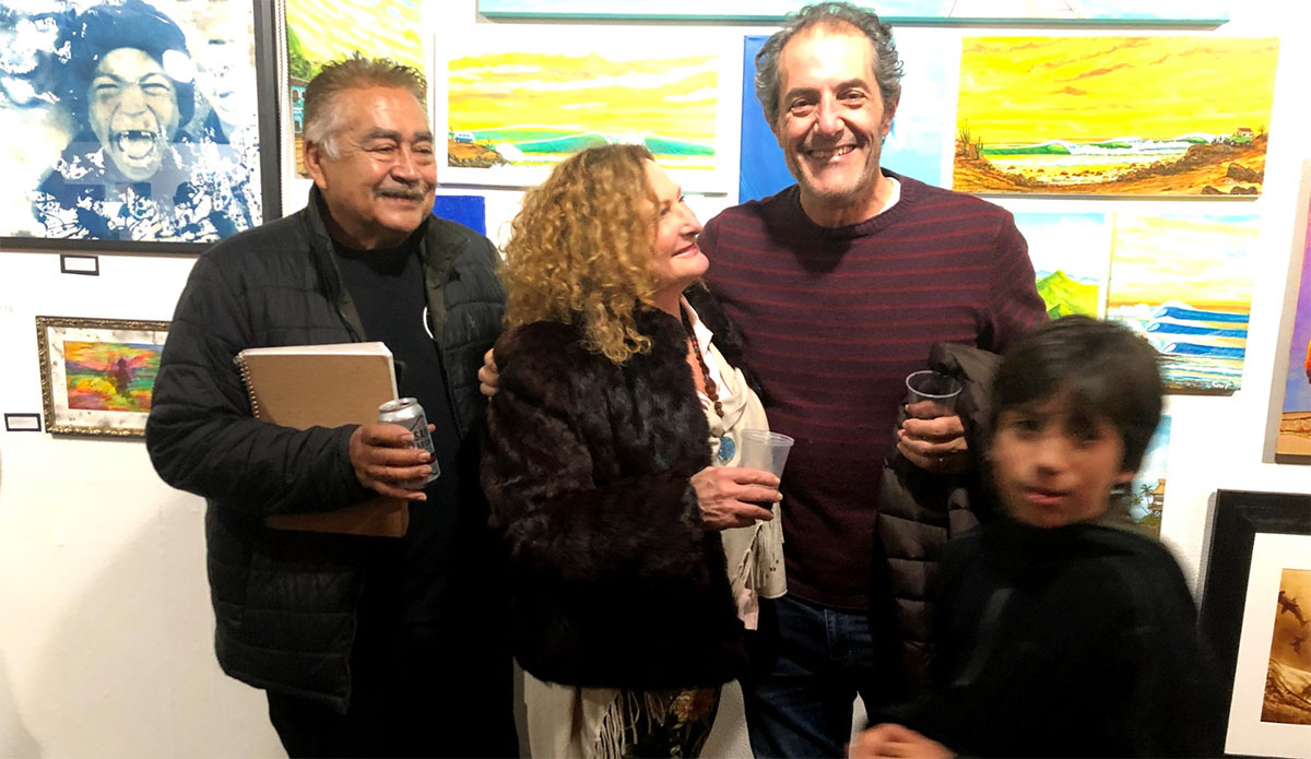 Chuy Madrigal, Jericho Poppler, and Shaun Tomson all showed up. Image: Supplied