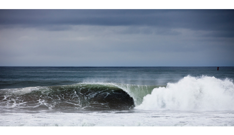 Thick, round and out of control, this stormy evening had a few perfect waves if you could find the right one. Photo: <a href=\"https://paulgreenephoto.com/\" target=_blank>Paul Greene</a> 
