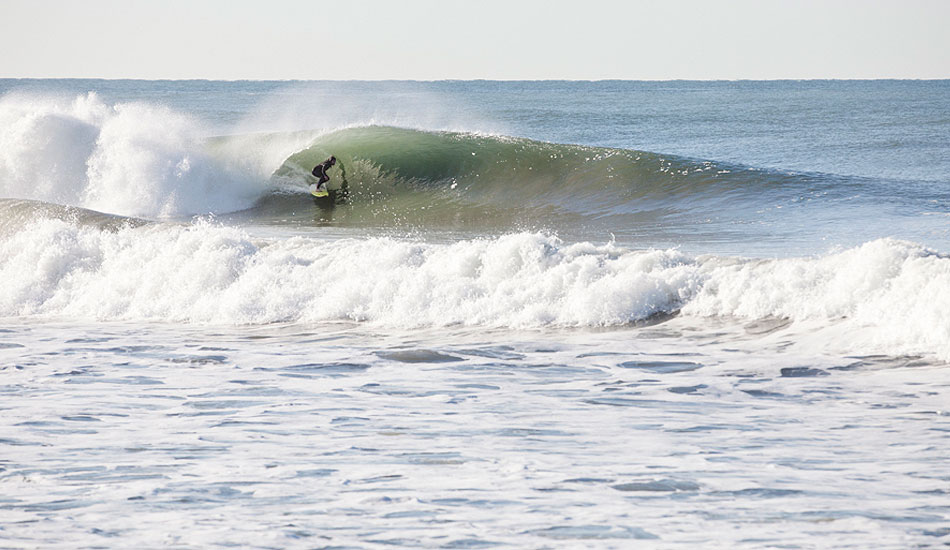 A Ventura local enjoying a glassy morning barrel. Photo: <a href=\"https://paulgreenephoto.com/\" target=_blank>Paul Greene</a> 