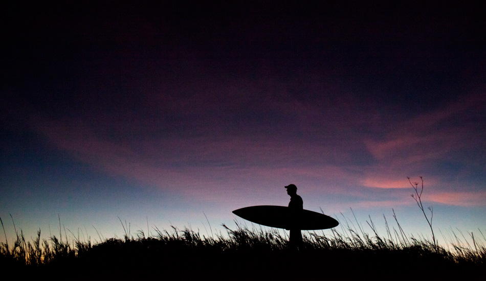 Craig Greene looks back at the dark sea after an afternoon surf along the Southern California\'s good land. Photo: <a href=\"http://paulgreenephoto.com/\" target=_blank>Paul Greene</a> 