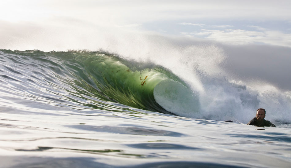 Keith Malloy, paddling into a central coast gem. Photo: <a href=\"https://paulgreenephoto.com/\" target=_blank>Paul Greene</a> 