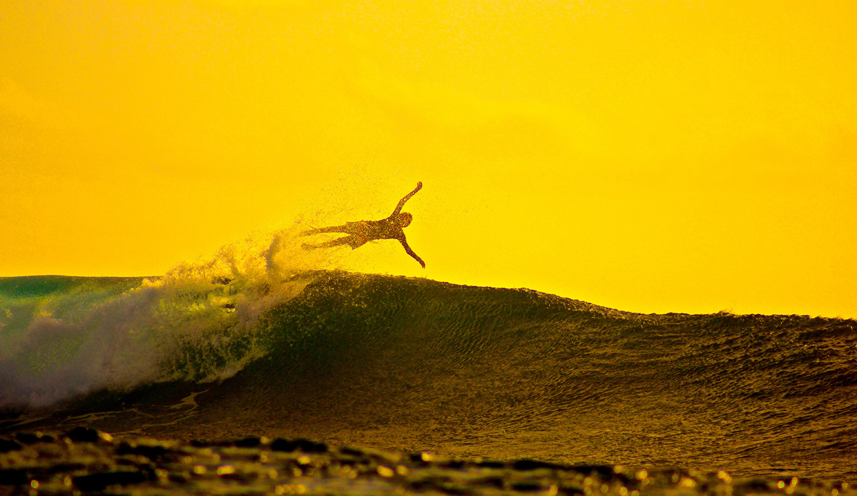 Grom, Beau Lydon, wishing he could fly. Photo: <a href=\"https://petemilnesproductions.com/\">Pete Milnes</a>