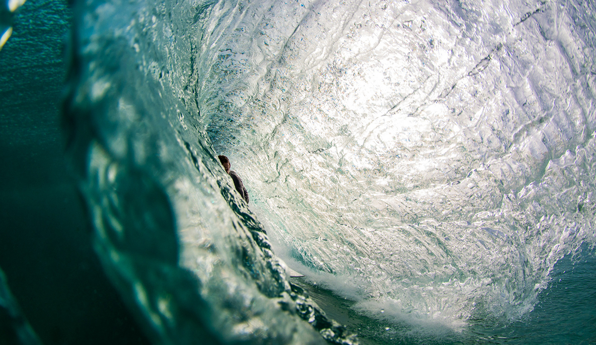 Ben Worrall in a glass cave. Photo: Peter Jovic