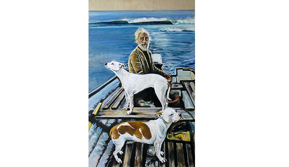 After watching the movie \"Good Fellas,\" I got the idea to re-create the old lady\'s painting with waves in the background. Photo: <a href=\"https://philgoodrich.com/\" target=_blank>Phil Goodrich</a>