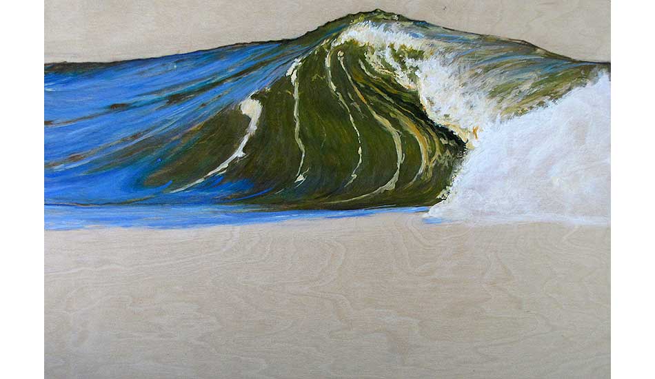 I moved back to the East Coast in 2008. The Outer Banks of North Carolina has some of the best waves in America. This painting is based on a Matt Lusk photo. Photo: <a href=\"https://philgoodrich.com/\" target=_blank>Phil Goodrich</a>