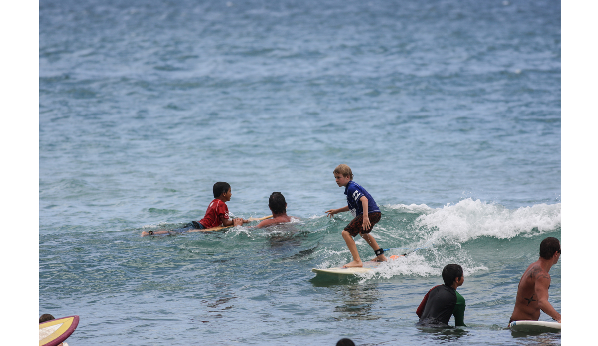 An entrant of the Keiki push in picks a nice line. Photo: <a href=\"https://www.danegrady.com/\">Dane Grady</a>